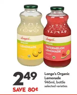 Longo's Longo's organic lemonade offer