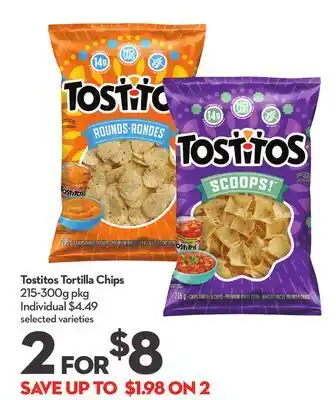 Longo's Tostitos tortilla chips offer