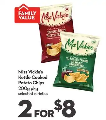 Longo's Miss vickie's kettle cooked potato chips offer