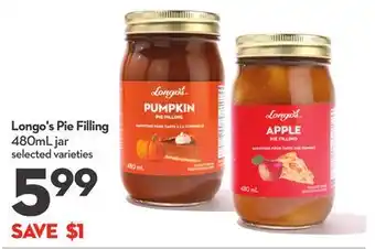 Longo's Longo's pie filling offer