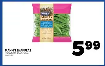 Real Canadian Superstore Mann's snap peas, 425 g offer