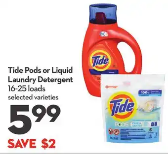 Longo's Tide pods or liquid laundry detergent offer
