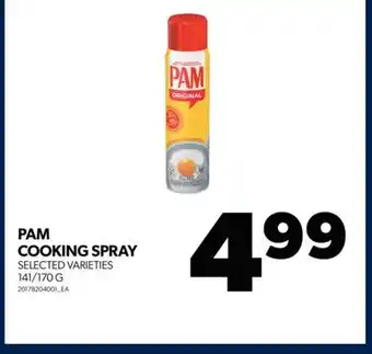 Real Canadian Superstore Pam cooking spray, 141/170 g offer