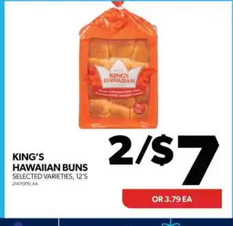 Real Canadian Superstore King's hawaiian buns, 12's offer