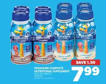 Real Canadian Superstore Pediasure complete nutritional supplement, 4x235 ml offer