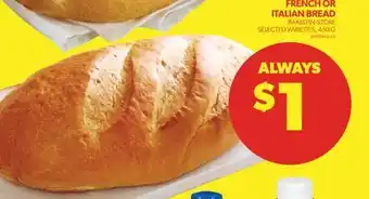 Real Canadian Superstore French or italian bread, 450 g offer