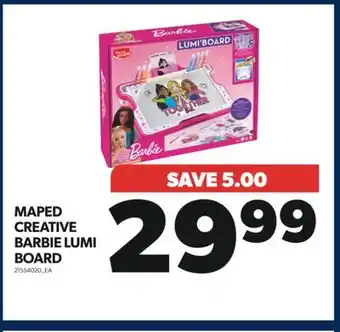 Real Canadian Superstore Maped creative barbie lumi board offer