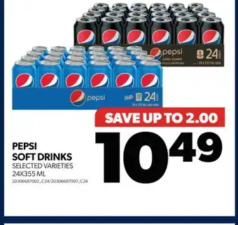 Real Canadian Superstore Pepsi soft drinks, 24x355 ml offer