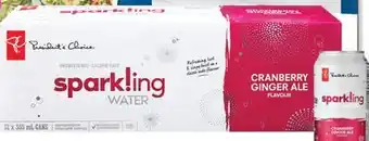 Real Canadian Superstore Pc cranberry ginger ale flavour sparkling water, 12x355 ml offer