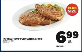 Real Canadian Superstore Pc free from pork centre chops offer