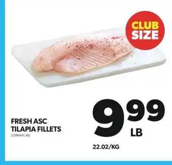 Real Canadian Superstore Fresh asc tilapia fillets offer