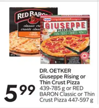 Sobeys Giuseppe rising or thin crust pizza offer