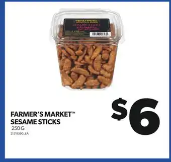 Real Canadian Superstore Farmer's market sesame sticks, 250 g offer