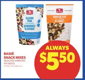 Real Canadian Superstore Bassé snack mixes, 415-600 g offer