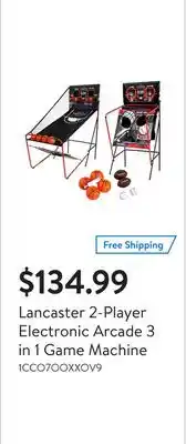 Walmart Lancaster 2-player electronic arcade 3 in 1 game machine offer