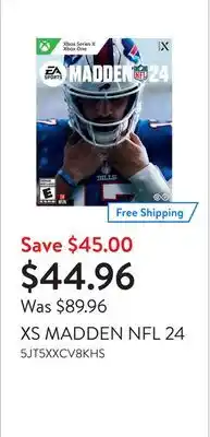 Walmart Xs madden nfl 24 offer