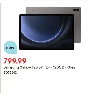 Staples Samsung galaxy tab s9 fe+ - 128gb - grey offer