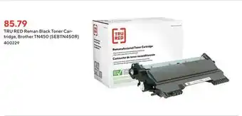 Staples Tru red reman black toner cartridge, brother tn450 (sebtn450r) offer