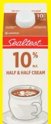 Chalo FreshCo Sealtest 5%, 10% or 35% cream 473 ml-1 l offer