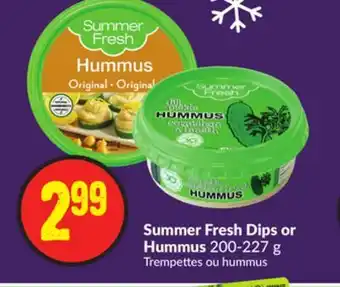 Chalo FreshCo Summer fresh dips or hummus 200-227 g offer