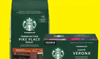Chalo FreshCo Starbucks roast & ground coffee 340 g or k-cups 10 pk offer