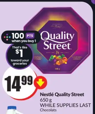 Chalo FreshCo Nestlé quality street 650 g offer