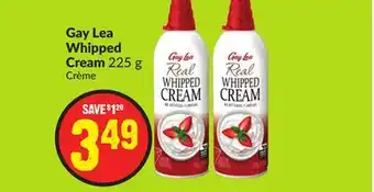 Chalo FreshCo Gay lea whipped cream 225 g offer