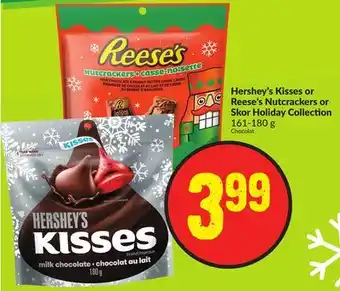 Chalo FreshCo Hershey's kisses or reese's nutcrackers or skor holiday collection 161-180 g offer