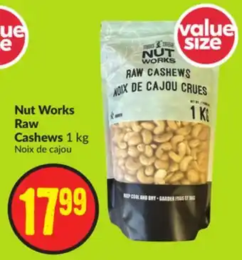 Chalo FreshCo Nut works raw cashews 1 kg offer