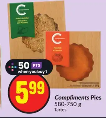 Chalo FreshCo Compliments pies 580-750 g offer