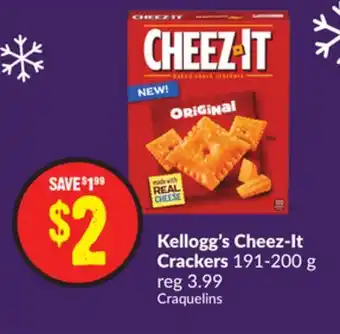 Chalo FreshCo Kellogg's cheez-it crackers 191-200 g offer