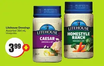 FreshCo Litehouse dressings assorted 384 ml offer