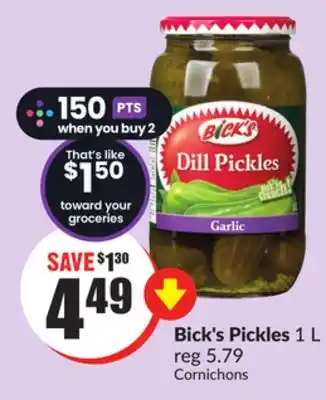 FreshCo Bick's pickles 1 l offer