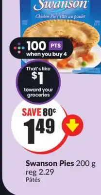 FreshCo Swanson pies 200 g offer