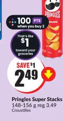 FreshCo Pringles super stacks 148-156 g offer