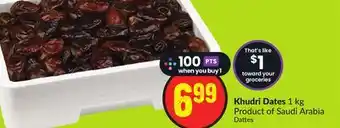 FreshCo Khudri dates 1 kg product of saudi arabia offer