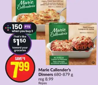 FreshCo Marie callender's dinners 680-879 g offer