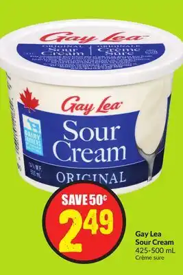 FreshCo Gay lea sour cream 425-500 ml offer