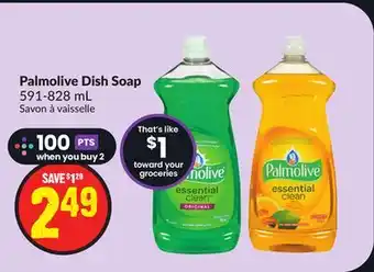 FreshCo Palmolive dish soap 591-828 ml offer