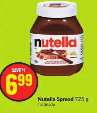 FreshCo Nutella spread 725 g offer