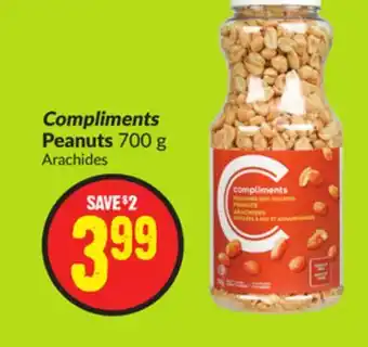 FreshCo Compliments peanuts 700g offer
