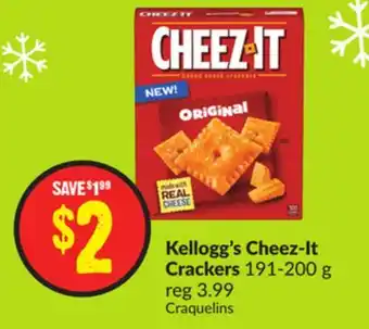 FreshCo Kellogg's cheez-it cracker 191-200g offer