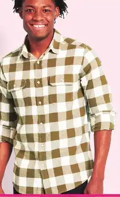 Giant Tiger Men's flannel shirt offer