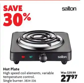 Home Hardware Hot plate offer