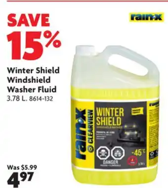 Home Hardware Winter shield windshield washer fluid offer
