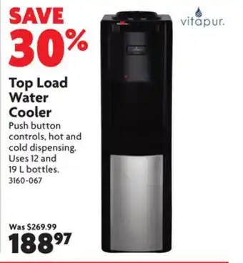 Home Hardware Top load water cooler offer