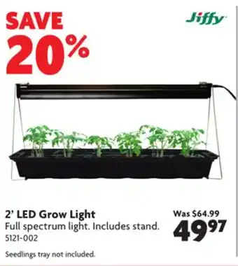 Home Hardware 2' led grow light offer