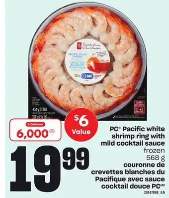 Independent City Market Pc pacific white shrimp ring with mild cocktail sauce, 568 g offer