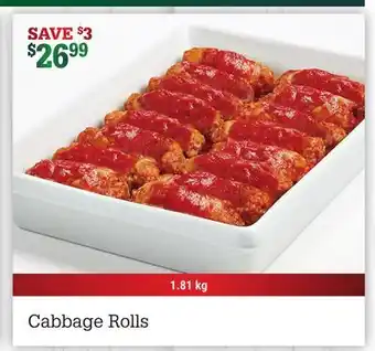 M & M Food Market Cabbage rolls offer