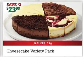M & M Food Market Cheesecake variety pack offer